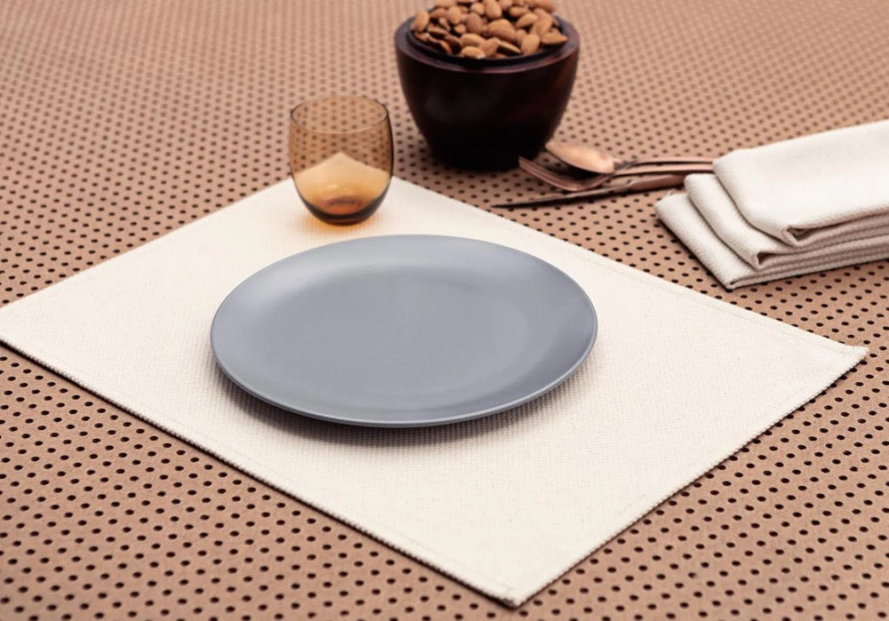 Cloth Placemats Set of 4 - Blue - Washable Rectangular Table Placemats 14" x 19"